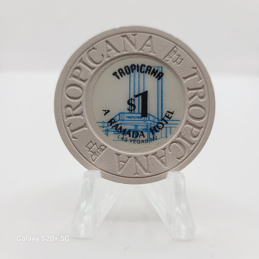 Tropicana Hotel Casino Las Vegas Nevada 1990 $1 Casino Chip N2272.1