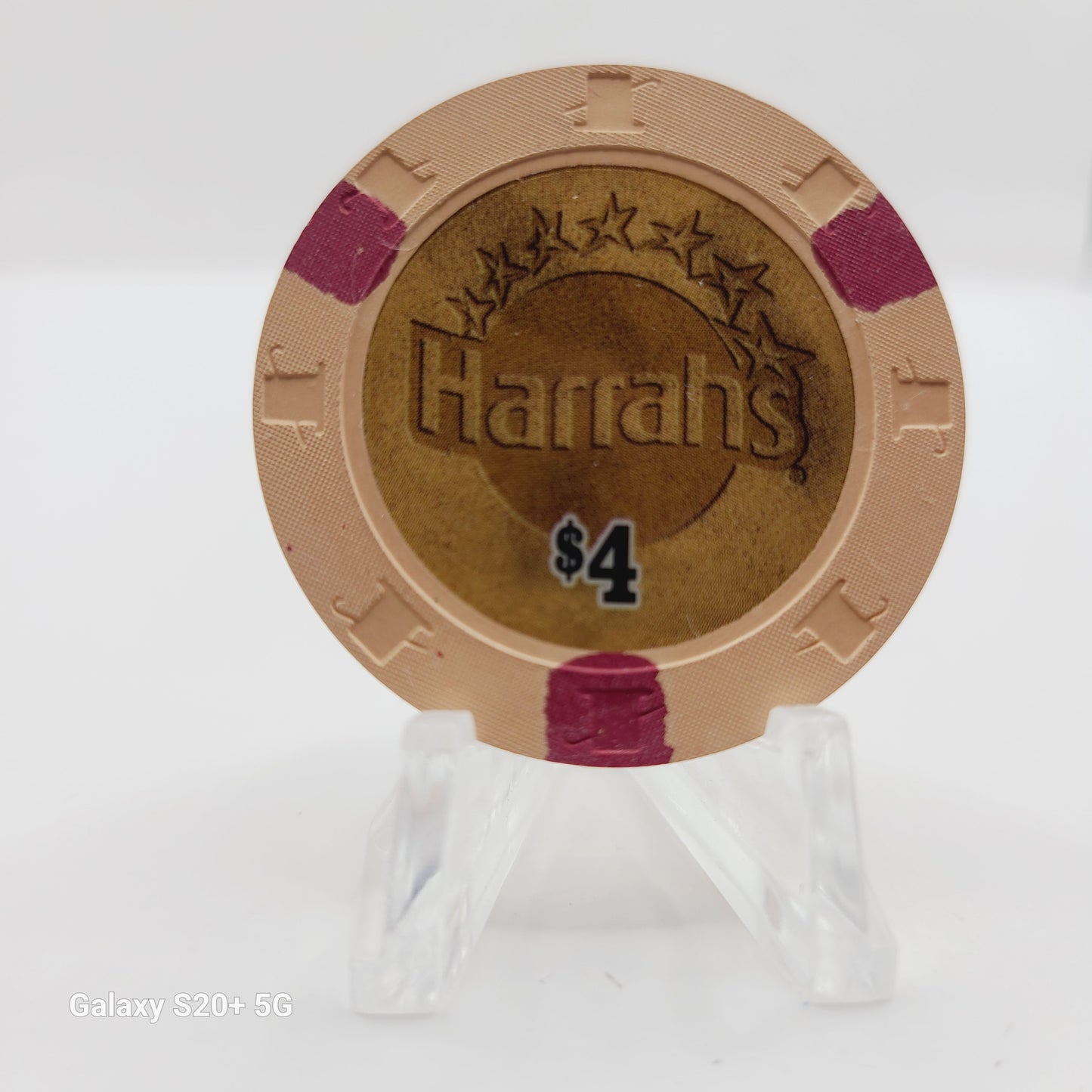 Harrah's Hotel Casino Laughlin Nevada 2007 $4 Casino Chip E6473