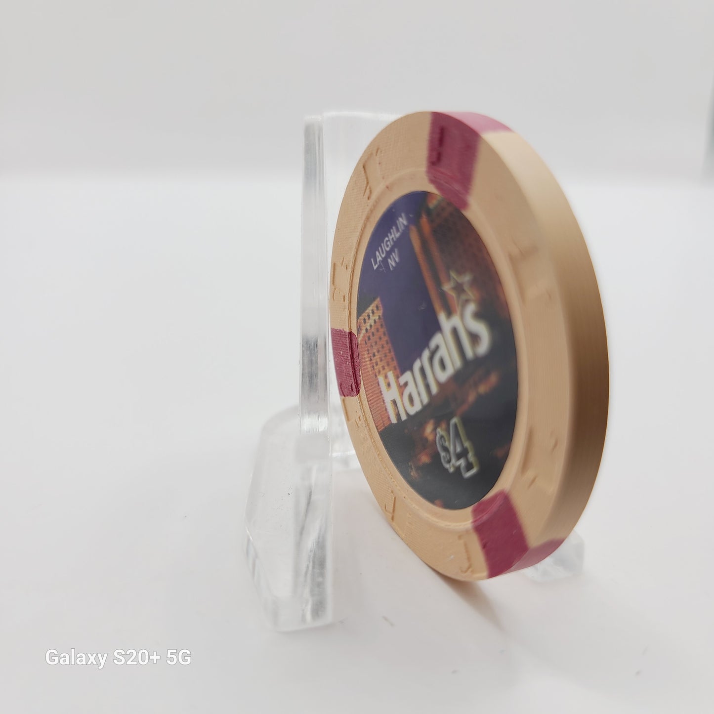 Harrah's Hotel Casino Laughlin Nevada 2007 $4 Casino Chip E6473