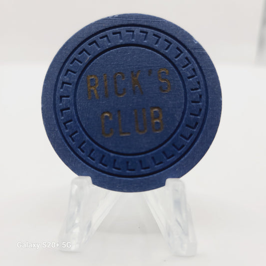 Rick's Club Card Room Pittsburgh California Casino Chip CG199186