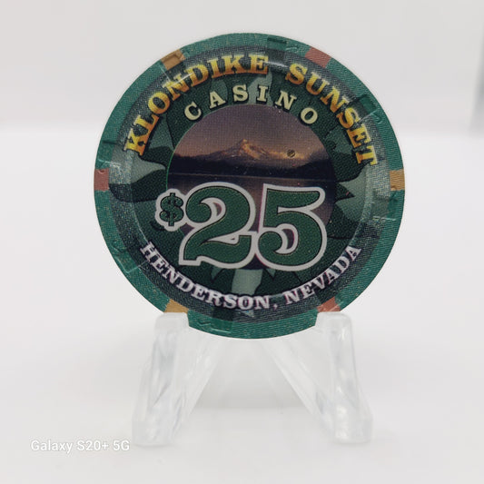 Klondike Sunset Casino Henderson Nevada 1999 $25 Casino Chip V4725 "UNCIRCULATED"