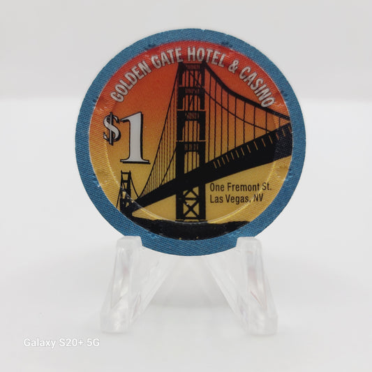 Golden Gate Hotel Casino Las Vegas Nevada 2003 $1 Casino Chip E0639