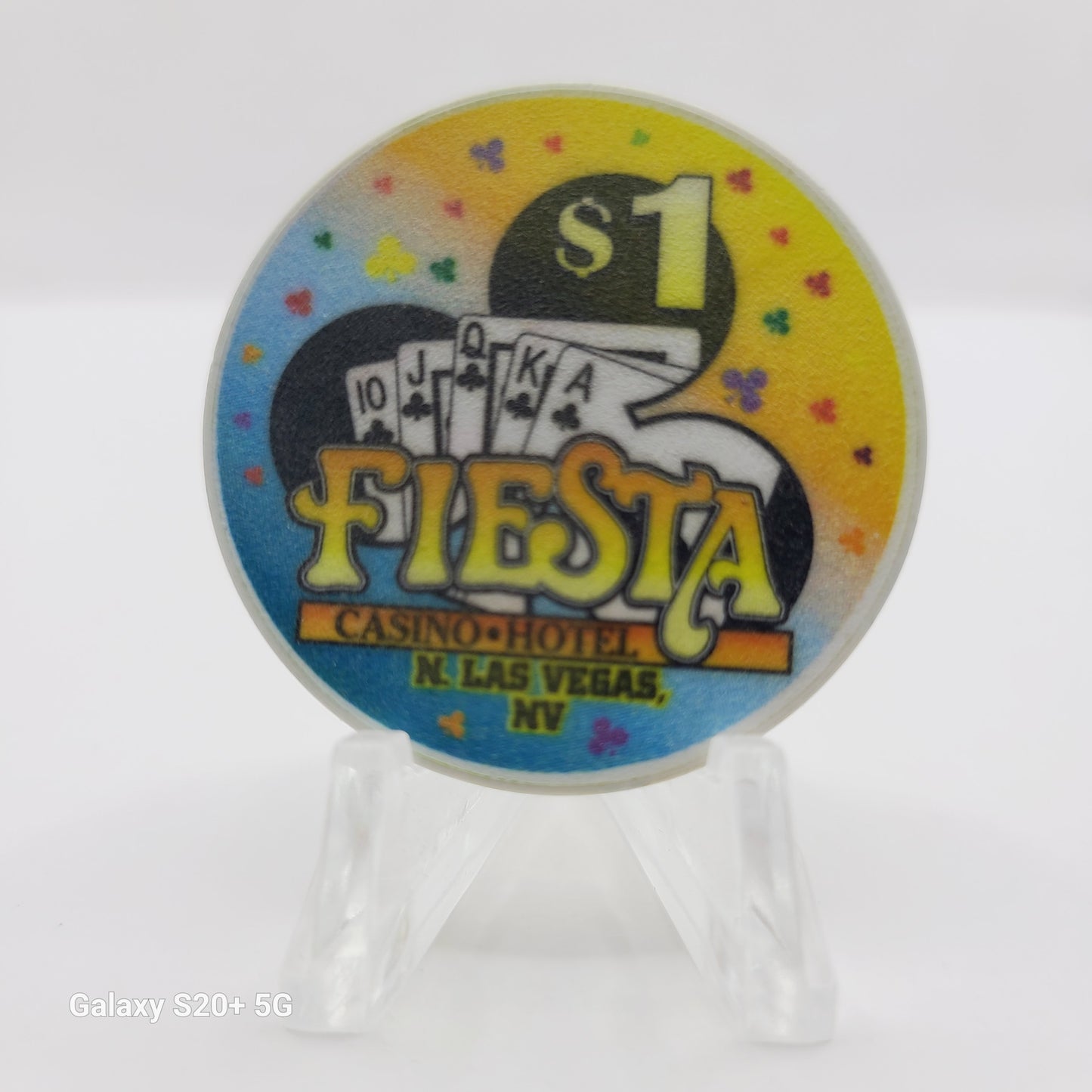 Fiesta Rancho Casino Hotel Las Vegas Nevada 1998 $1 "Club"Casino Chip V2399