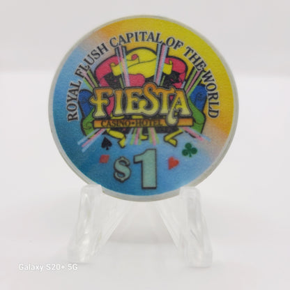 Fiesta Rancho Casino Hotel Las Vegas Nevada 1998 $1 "Club"Casino Chip V2399