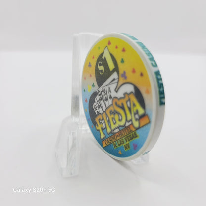 Fiesta Rancho Casino Hotel Las Vegas Nevada 1998 $1 "Club"Casino Chip V2399