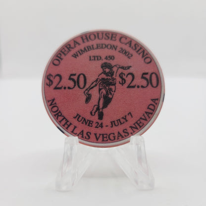 Opera House Casino Las Vegas Nevada 2002 $2.50 Casino Chip E1741 "Wimbledon 2002"