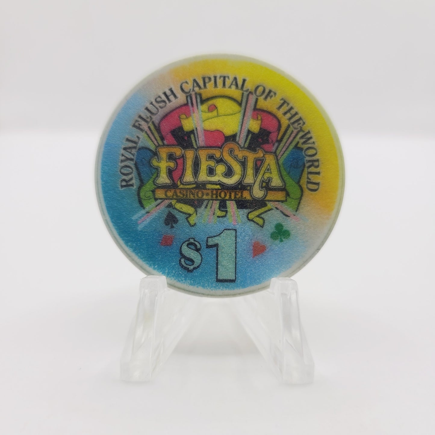 Fiesta Rancho Las Vegas Nevada 1998 $1 "Diamonds" Casino Chip V2400