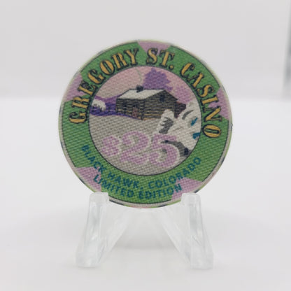 Gregory St. Casino Black Hawk Colorado $25 Casino Chip LMT 750