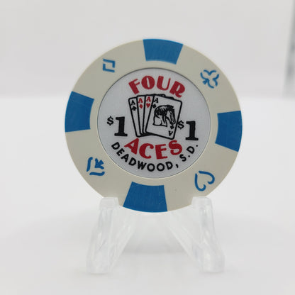 Four Aces Casino Deadwood South Dakota 1993 $1 Chip