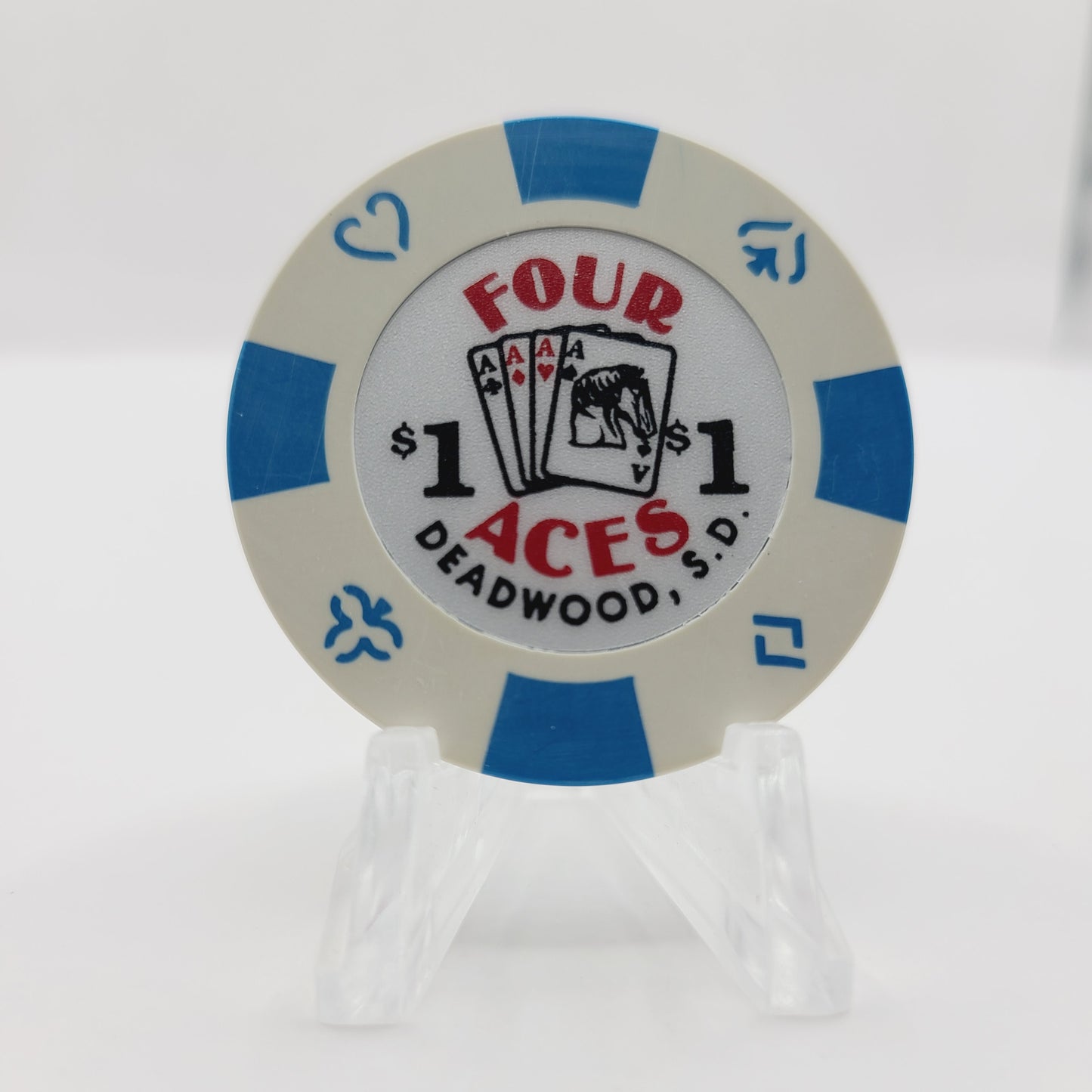 Four Aces Casino Deadwood South Dakota 1993 $1 Chip