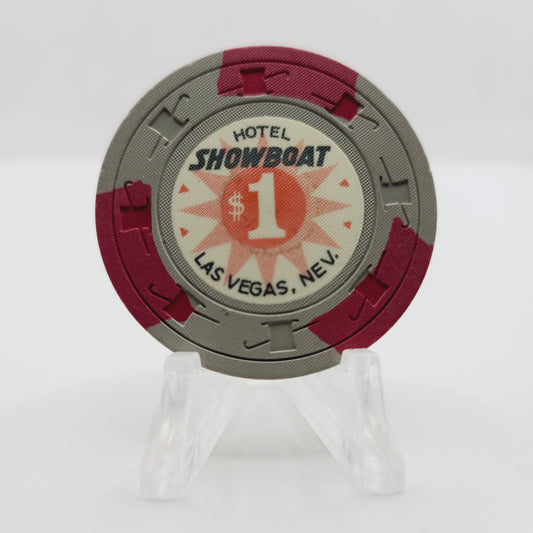 Showboat Hotel Casino Las Vegas Nevada 1972 $1 Casino Chip N2148