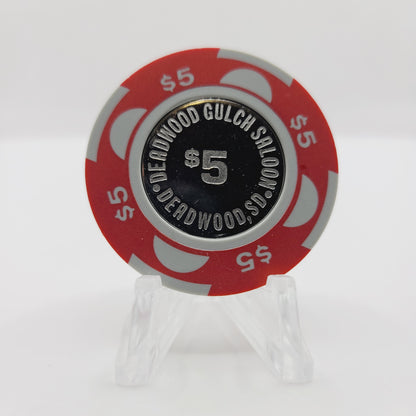 Deadwood Gulch Saloon Casino Deadwood South Dakota 1990 $5 Casino Chip