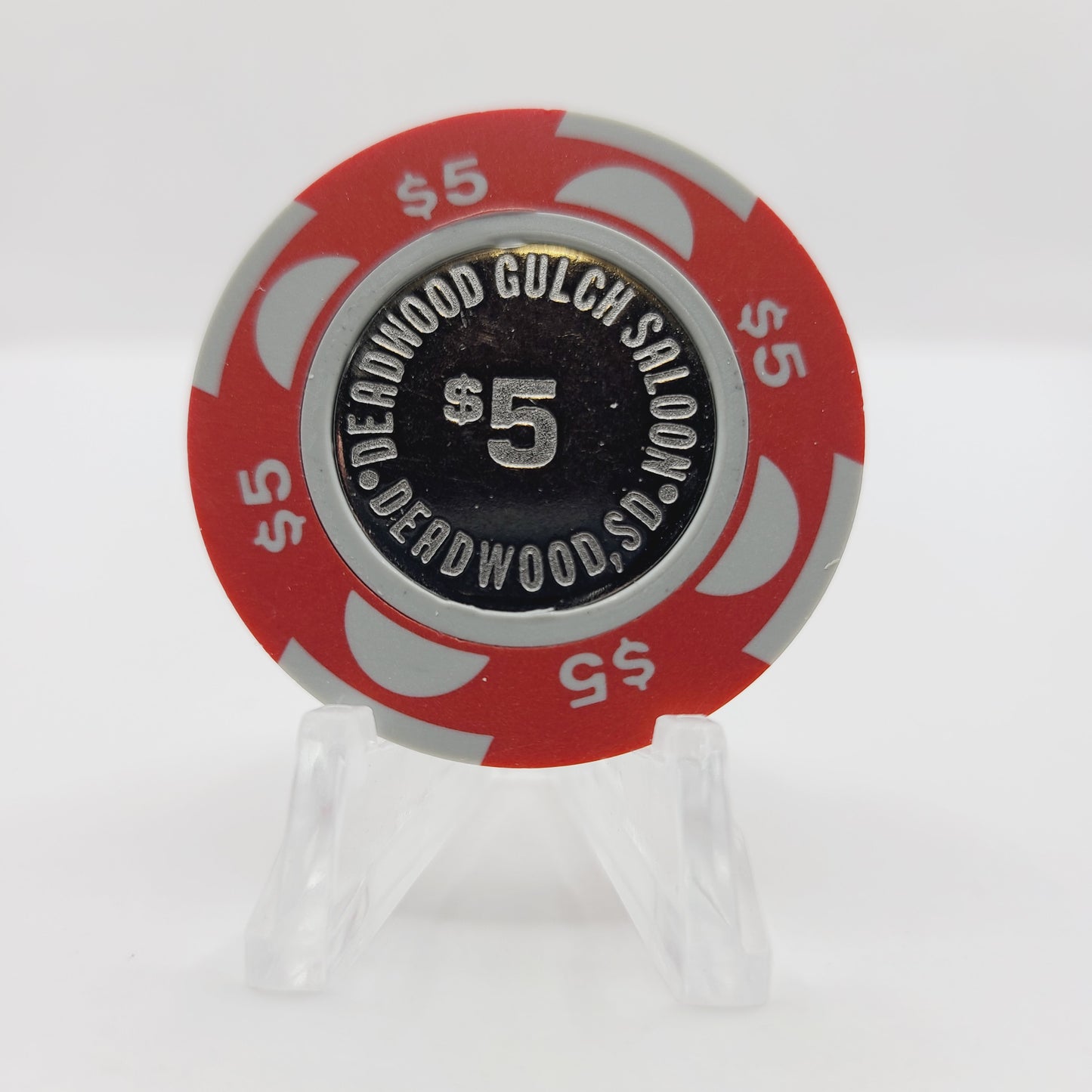 Deadwood Gulch Saloon Casino Deadwood South Dakota 1990 $5 Casino Chip