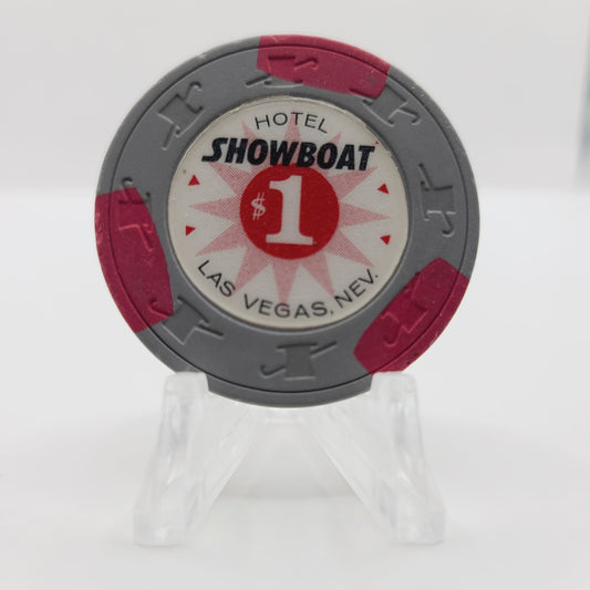 Showboat Hotel Casino Bowling Las Vegas Nevada 1968 $1 Casino Chip N2150