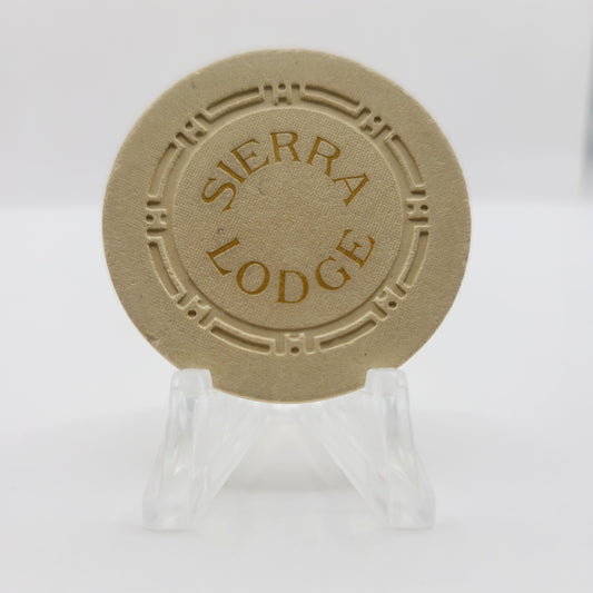 Sierra Lodge Casino Crystal Bay Nevada 1956 Casino Chip N4147 Cream