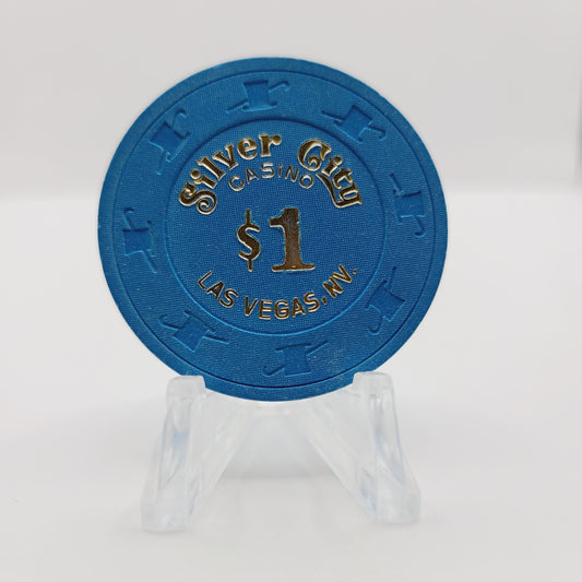 Silver City Casino Las Vegas Nevada 1996 $1 Casino Chip N9083