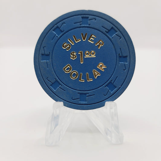 Silver Dollar Saloon Casino Las Vegas Nevada 1975 $1 Casino Chip N2158