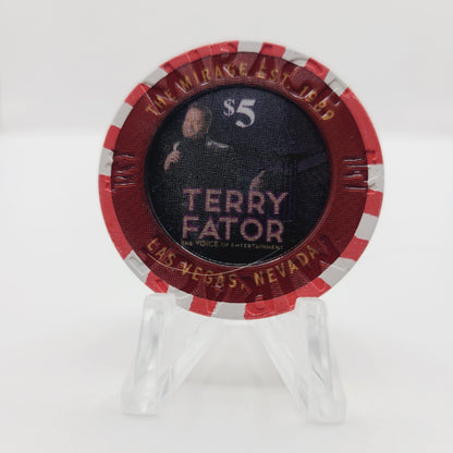 Mirage Hotel Casino Las Vegas Nevada 2019 $5 "Terry Fator" Chip D2906