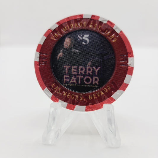 Mirage Hotel Casino Las Vegas Nevada 2019 $5 "Terry Fator" Chip D2906