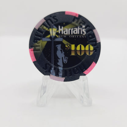 Harrah's Hotel Casino New Orleans Louisiana $100 Casino Chip (Backup)