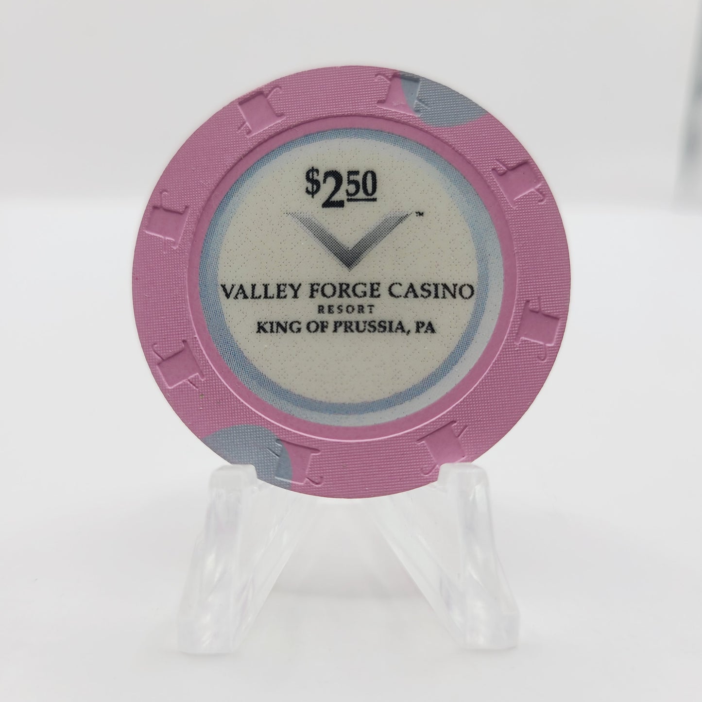 Valley Forge Resort Casino King of Prussia Pennsylvania 2012 $2.50 Casino Chip