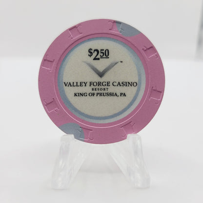 Valley Forge Resort Casino King of Prussia Pennsylvania 2012 $2.50 Casino Chip