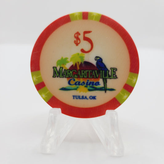 River Spirit Resort Casino Tulsa Oklahoma 2016 "Margaritaville Casino" $5 Casino Chip