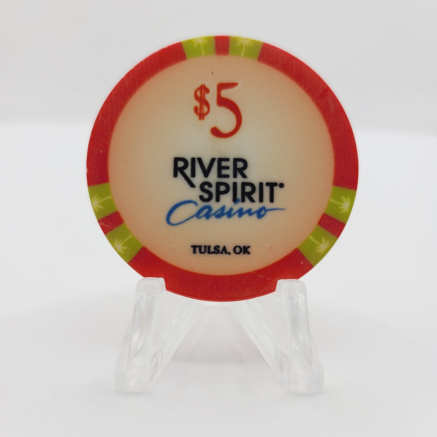 River Spirit Resort Casino Tulsa Oklahoma 2016 "Margaritaville Casino" $5 Casino Chip