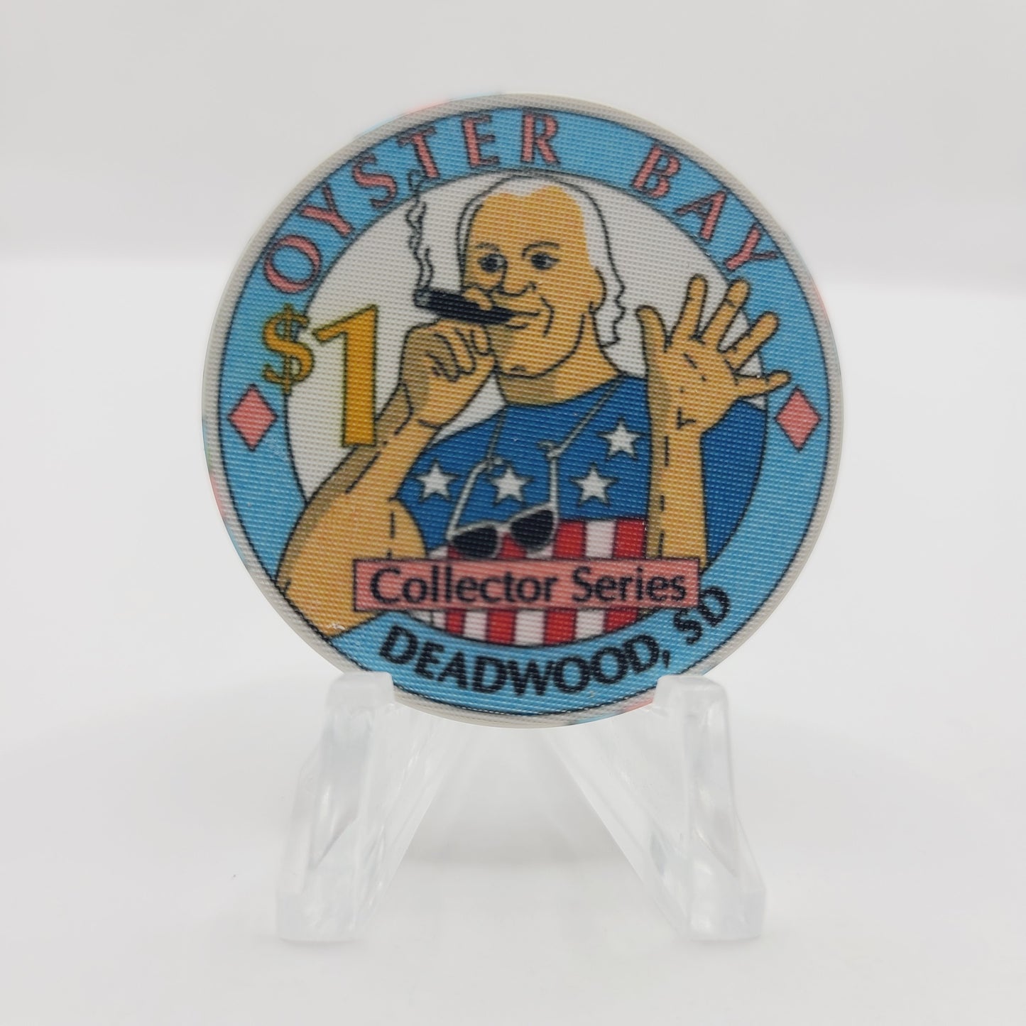 Oyster Bay Restaurant Casino Deadwood South Dakota 1991 $1 Casino Chip