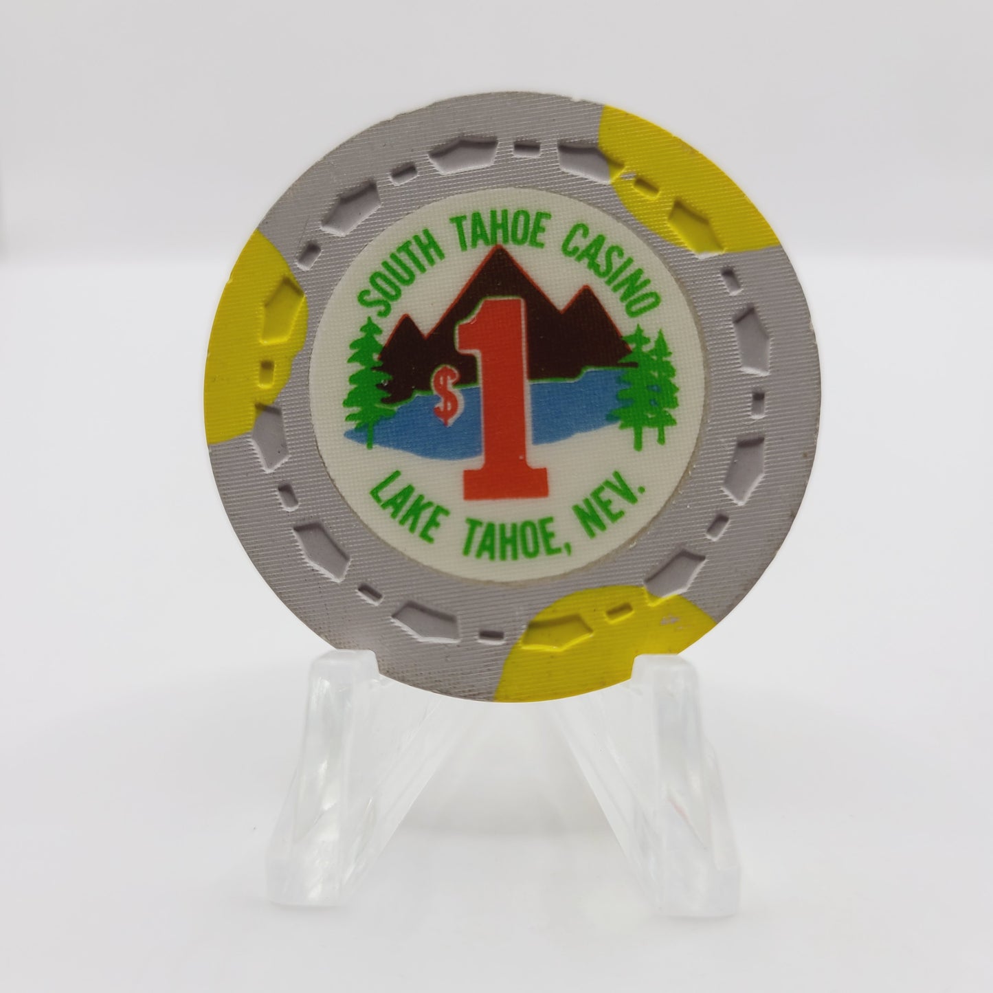 South Tahoe Club Casino Lake Tahoe Nevada 1965 $1 Casino Chip N5574