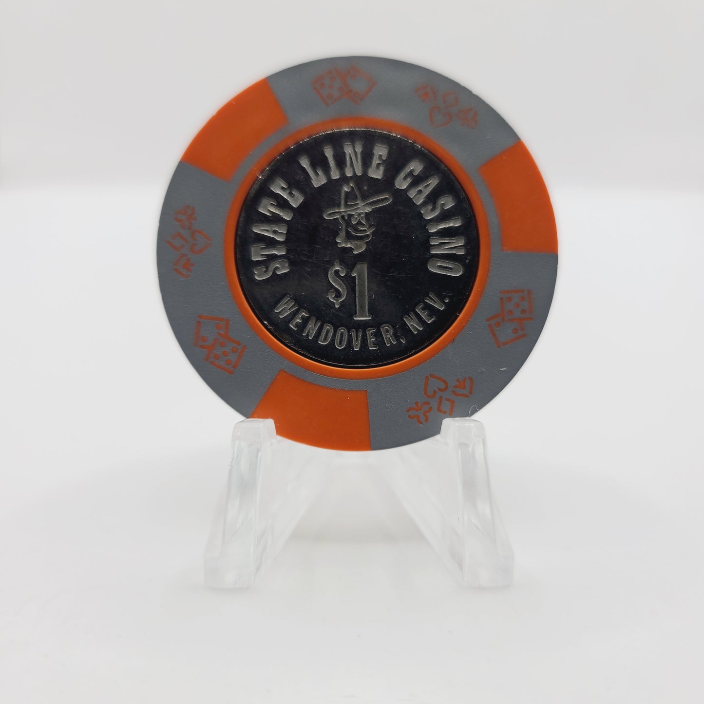 State Line Casino Wendover Nevada 1980s $1 Casino Chip N1037