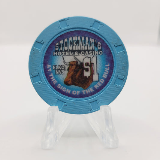 Stockmen's Hotel Casino Elko Nevada 1995 $1 Casino chip N2965