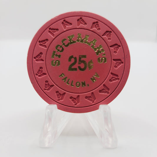 Stockman's Casino Fallon Nevada 1993 $.25 Casino Chip N4327