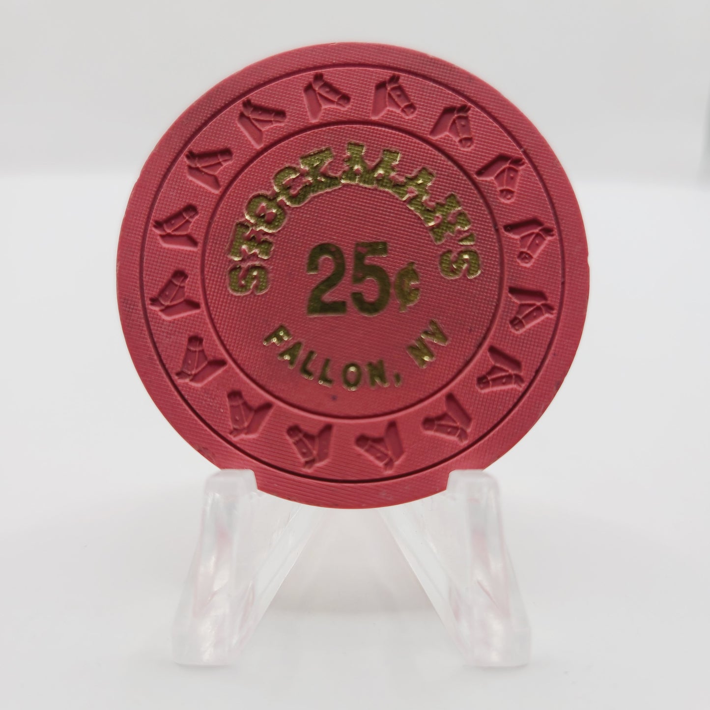 Stockman's Casino Fallon Nevada 1993 $.25 Casino Chip N4327