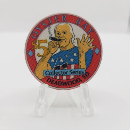 Oyster Bay Restaurant Casino Deadwood South Dakota 1991 $5 Casino Chip