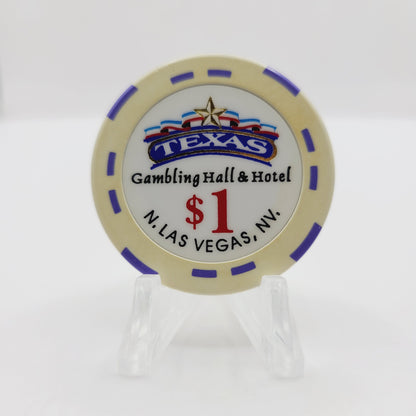 Texas Gambling Hall and Hotel Las Vegas Nevada 1995 $1 Casino Chip