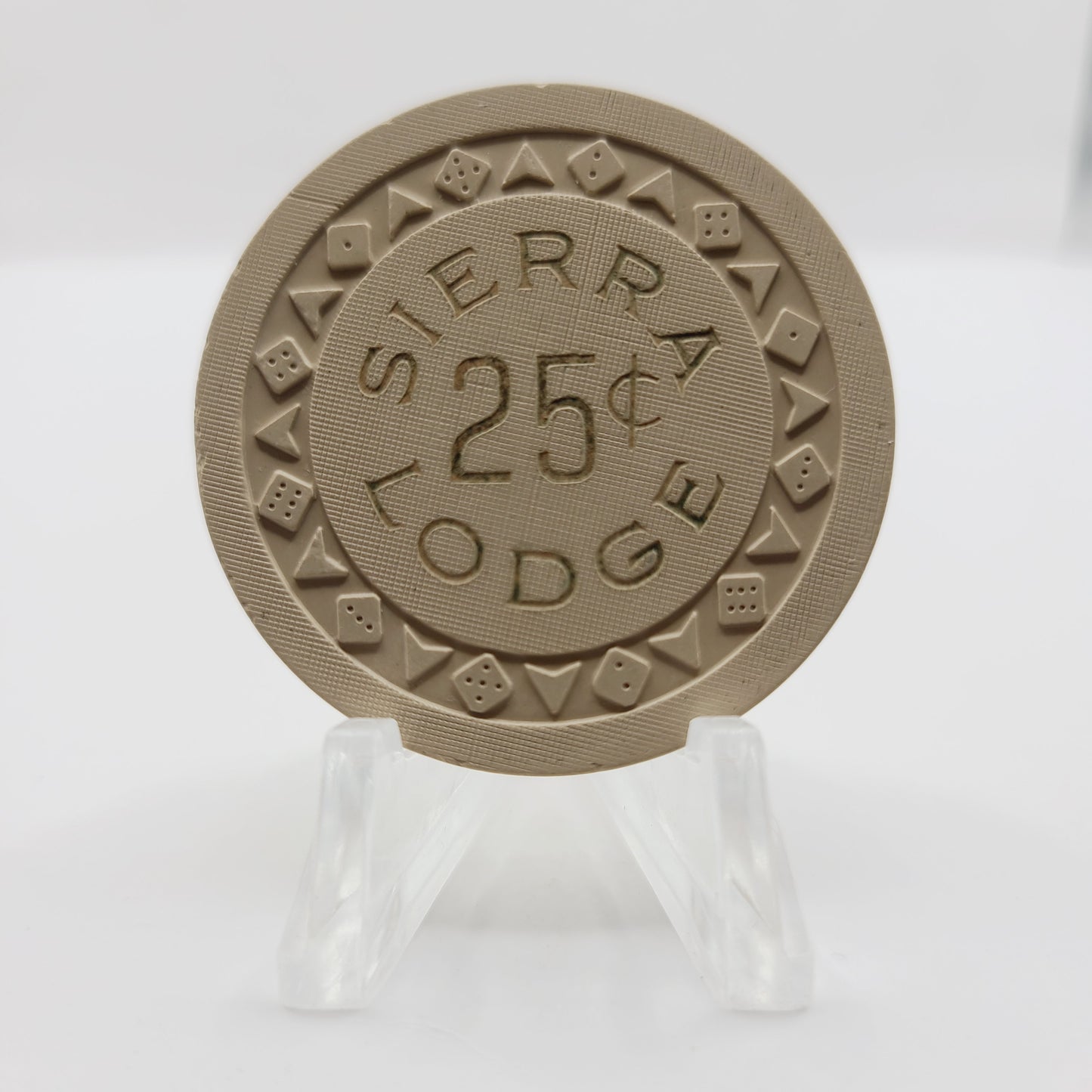 Sierra Lodge Casino Crystal Bay Nevada 1953 $.25 Casino Chip N5536