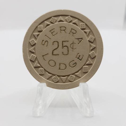 Sierra Lodge Casino Crystal Bay Nevada 1953 $.25 Casino Chip N5536