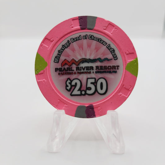 Pearl River Resort Casino Choctaw Mississippi 2015 $2.50 Casino Chip