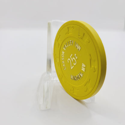 Carson Valley Inn Casino Minden Nevada 1984 $.25 Casino Chip N1120