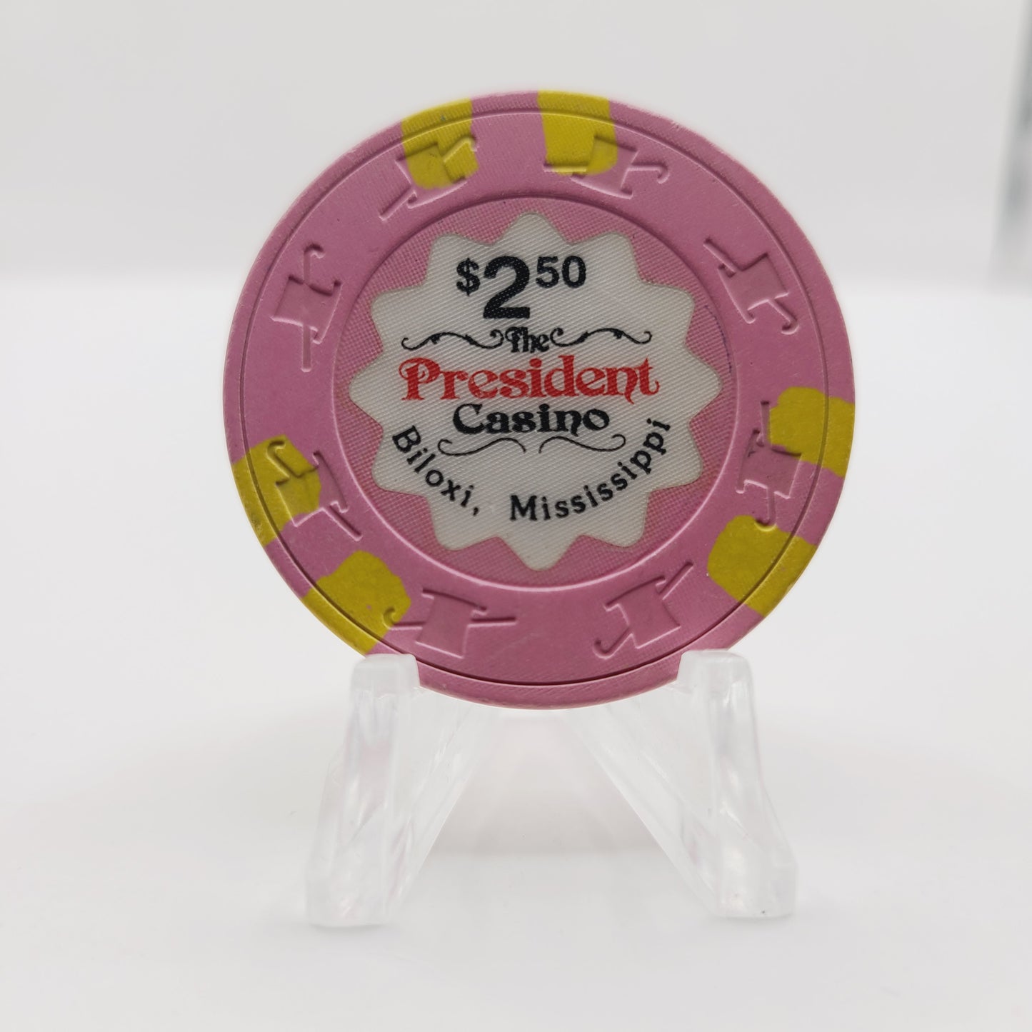 President Riverboat Casino Biloxi Mississippi $2.50 Casino Chip
