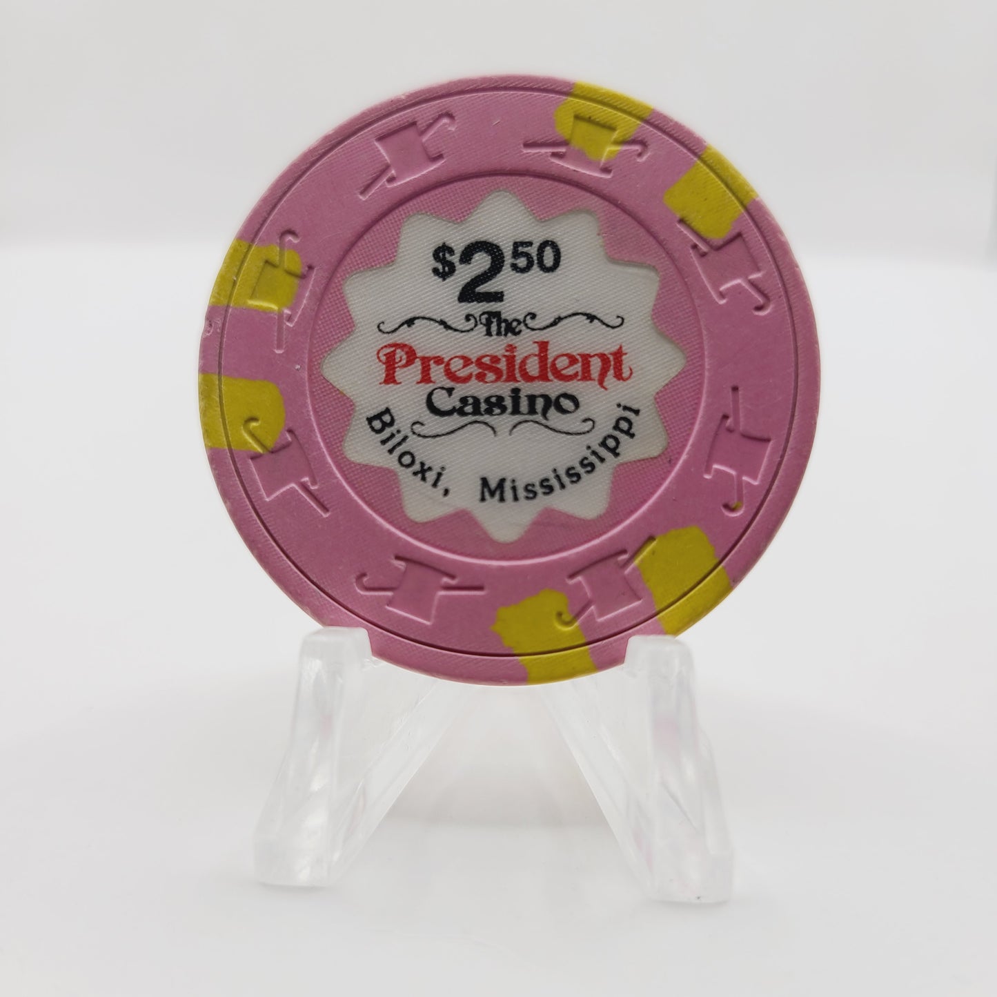President Riverboat Casino Biloxi Mississippi $2.50 Casino Chip