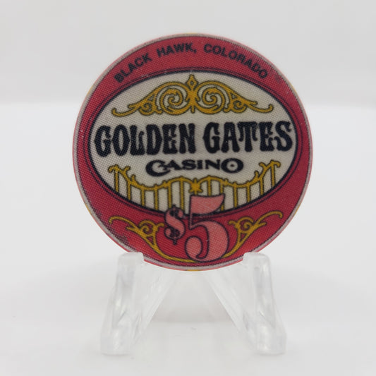 Golden Gates Casino Black Hawk Colorado $5 Casino Chip
