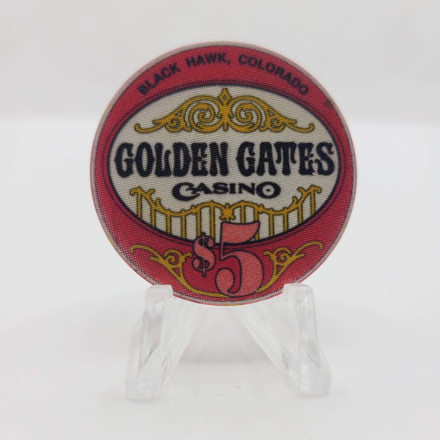 Golden Gates Casino Black Hawk Colorado $5 Casino Chip