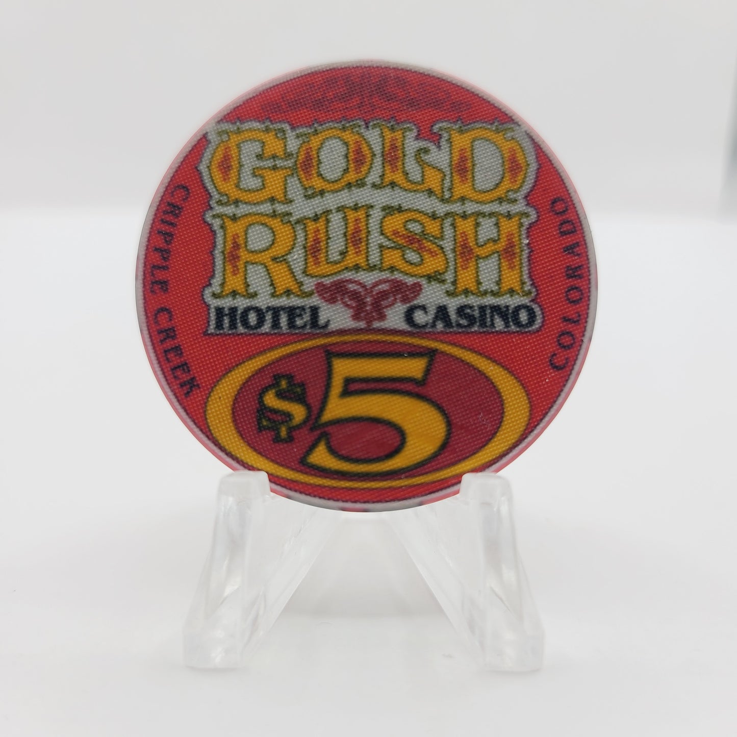 Gold Rush Hotel Casino Cripple Creek Colorado 1992 $5 Casino Chip