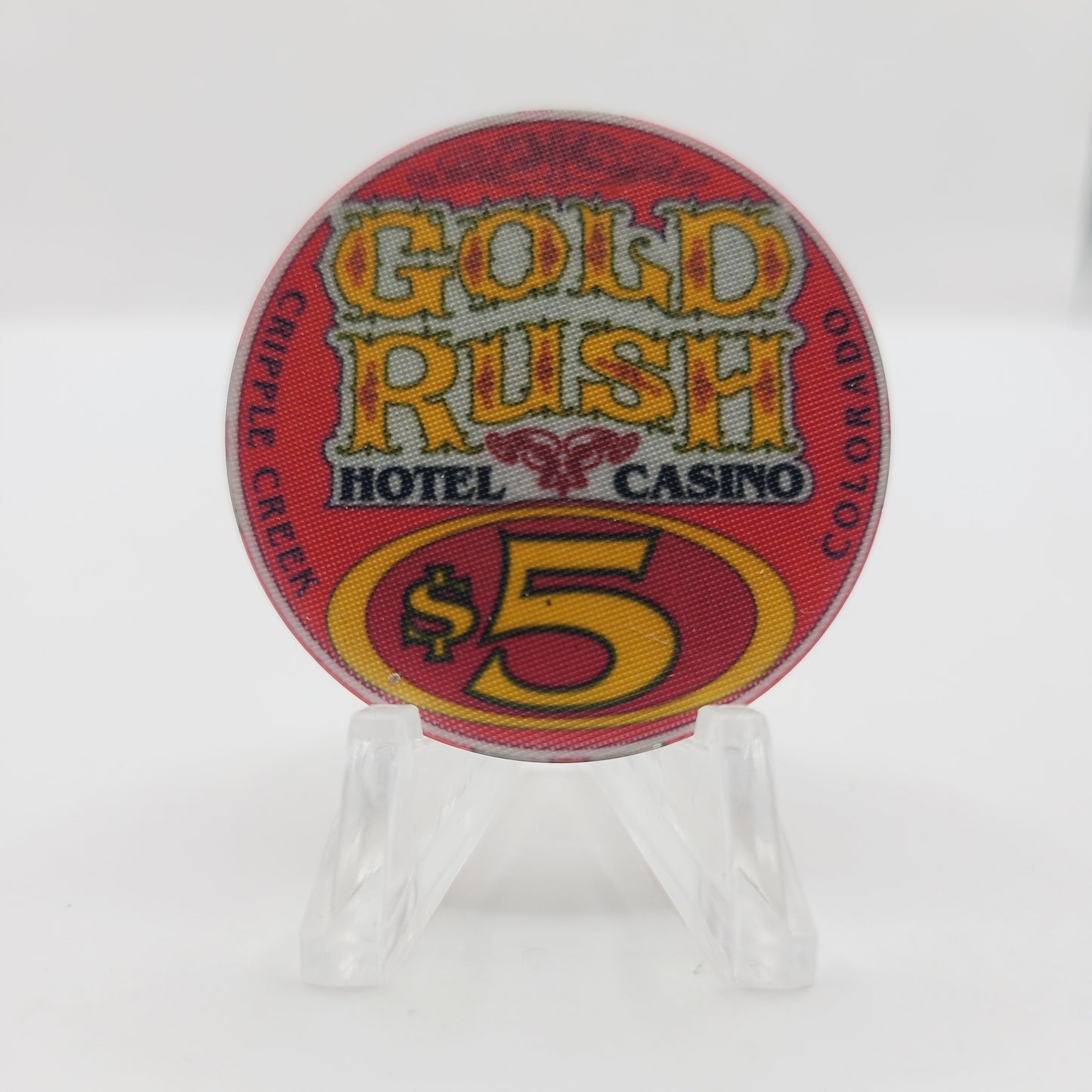 Gold Rush Hotel Casino Cripple Creek Colorado 1992 $5 Casino Chip