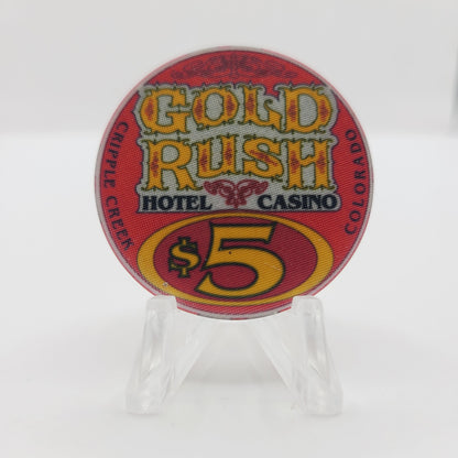 Gold Rush Hotel Casino Cripple Creek Colorado 1992 $5 Casino Chip