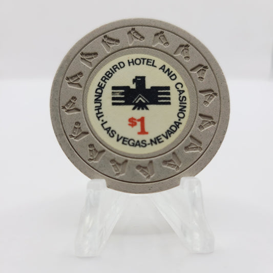 Thunderbird Hotel Casino Las Vegas Nevada 1972 $1 Casino Chip N2253