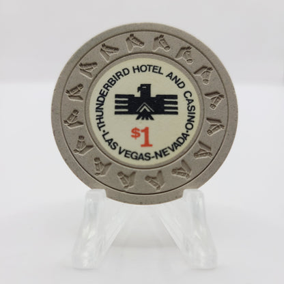 Thunderbird Hotel Casino Las Vegas Nevada 1972 $1 Casino Chip N2253