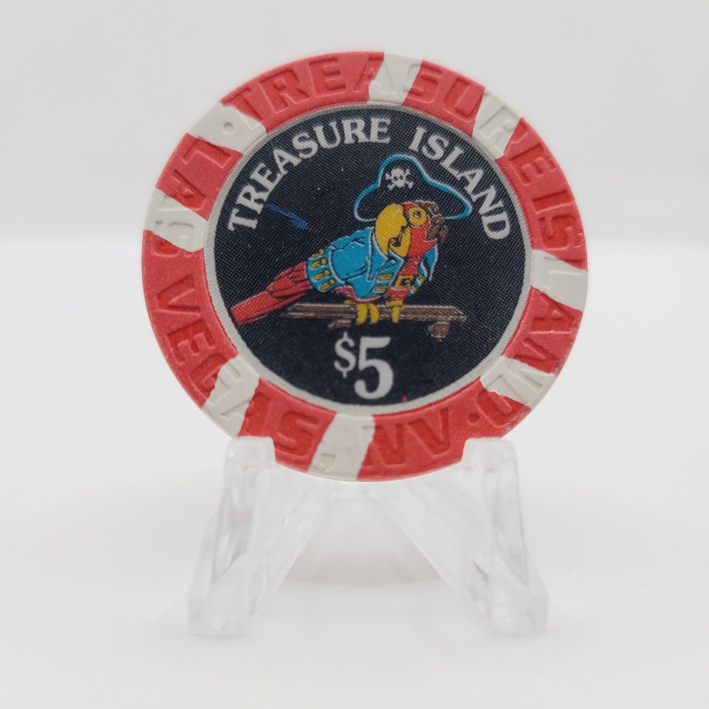 Treasure Island Hotel Casino Las Vegas Nevada 1993 $5 Casino Chip N7862